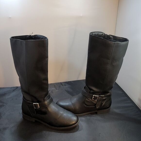 CAT& JACK ROUND TOE SIDE ZIPPER CLOSURE KNEE LENGTH BOOT - Picture 5 of 13